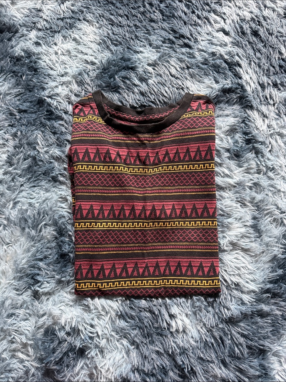 FREE - Men’s Short Sleeve Tee in Black Aztec Design
